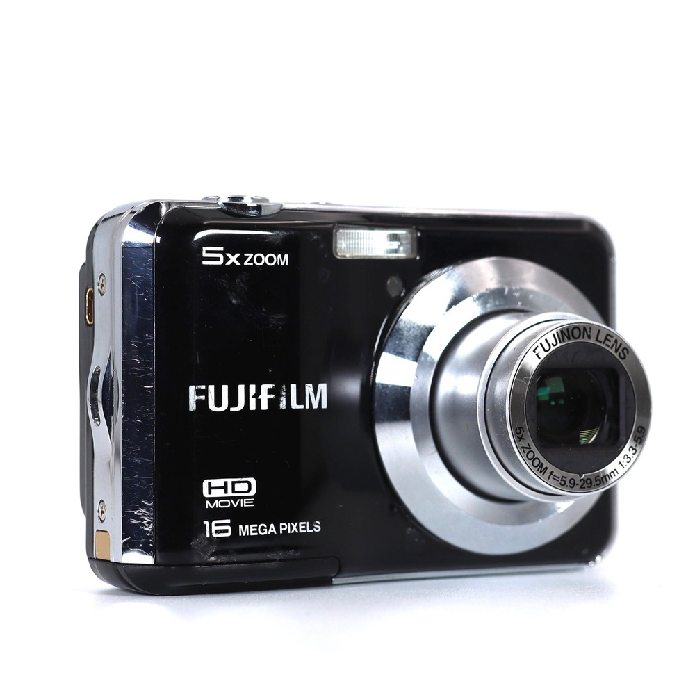 Fujifilm FinePix AX Digital Camera Black 5x Zoom 16MP HD Movie Travel Tested